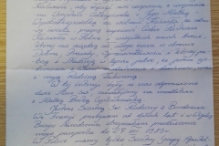 List s. Romualdy ze Zgromadzenia Sióstr Św. Rodziny z Bordeaux