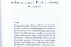 ks. R. Czarnowski, Polityka ks. Franciszka Cegiełki wobec ambasady Polski Ludowej w Paryżu
